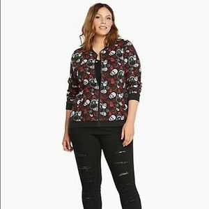 Torrid Tripp Skull Bomber Jacket